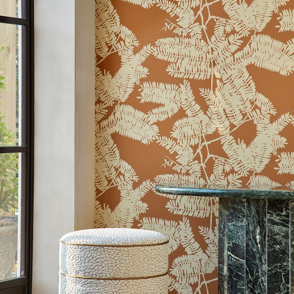 Extravagance Wallpaper 113097 by Harlequin in Paprika Orange